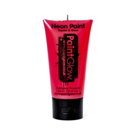PaintGlow, Neon UV Face & Body Paint, Red, 50ml, Loose
