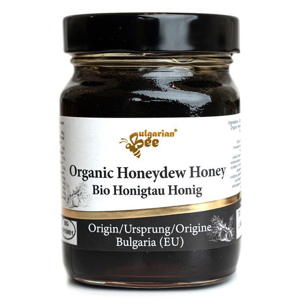 450 g Organic Raw Black Forest Bee Honey, Oak Forest Honeydew from Aphids