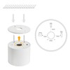 Gleonlux LED Surface-Mounted Ceiling Spotlight IP44 Flat 1 x Surface-Mounted