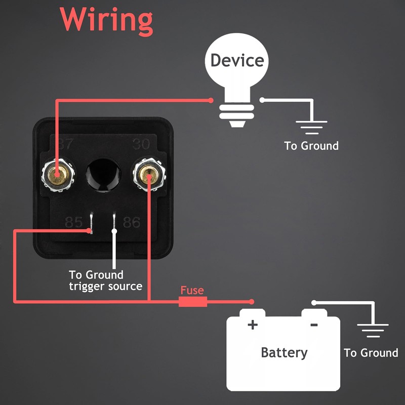 Hamolar 2 Pack 12V DC 120A Starter Relay Switch Car
