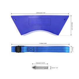 CNQLIS 2 Pcs Cylinder Holder ABS Cylinder Wall Mounted Bracket with Screws and Safety Belt Fixed Support for 40L Gas/Oxygen Cylinders (Blue)