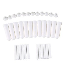 Healvian Essential Oil Tubes 12 Pack Blank Wicks Safe Odorless Reusable for Aromatherapy Compact for Easy Storage