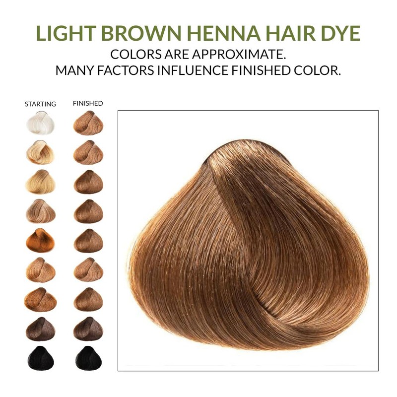 1 Pack Of Light Brown Henna Hair & Beard Color/Dye