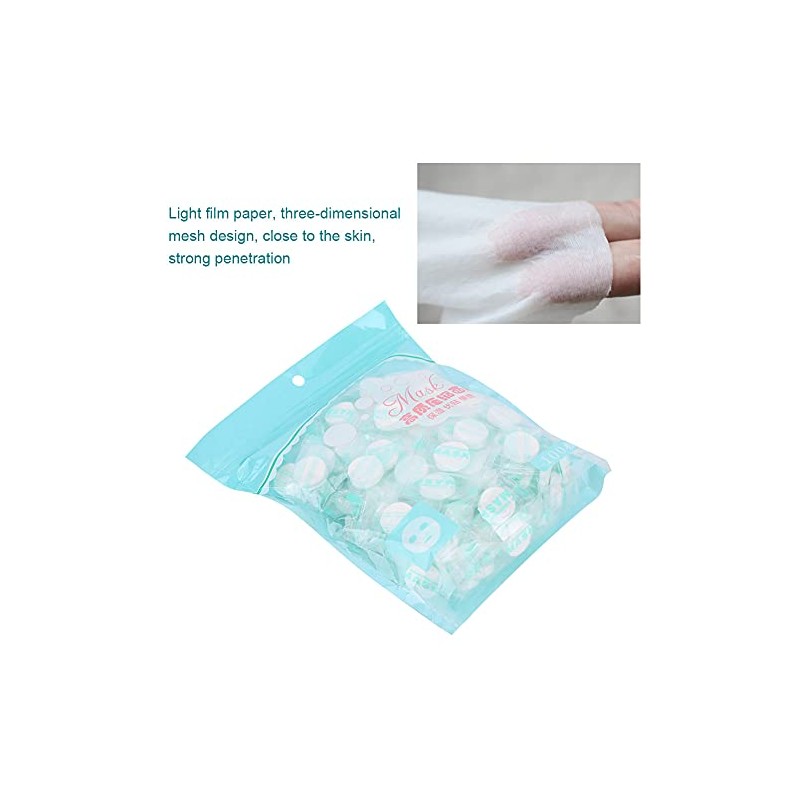 Mascarilla Mscara Facial Comprimida 100pcs Mascarilla Facial Comprimida Hojas Facial