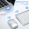 Topmate Ultra Slim Wireless Keyboard and Mouse Combo, Silent Compact