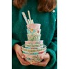 Rice Latte Melamine Spoon Flower Print Set of 6