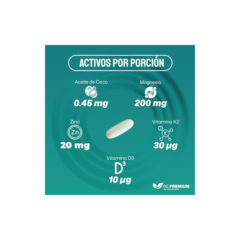 Natural Health. MultiPlus: Aceite de Coco, Vitaminas y Minerales. Frasco