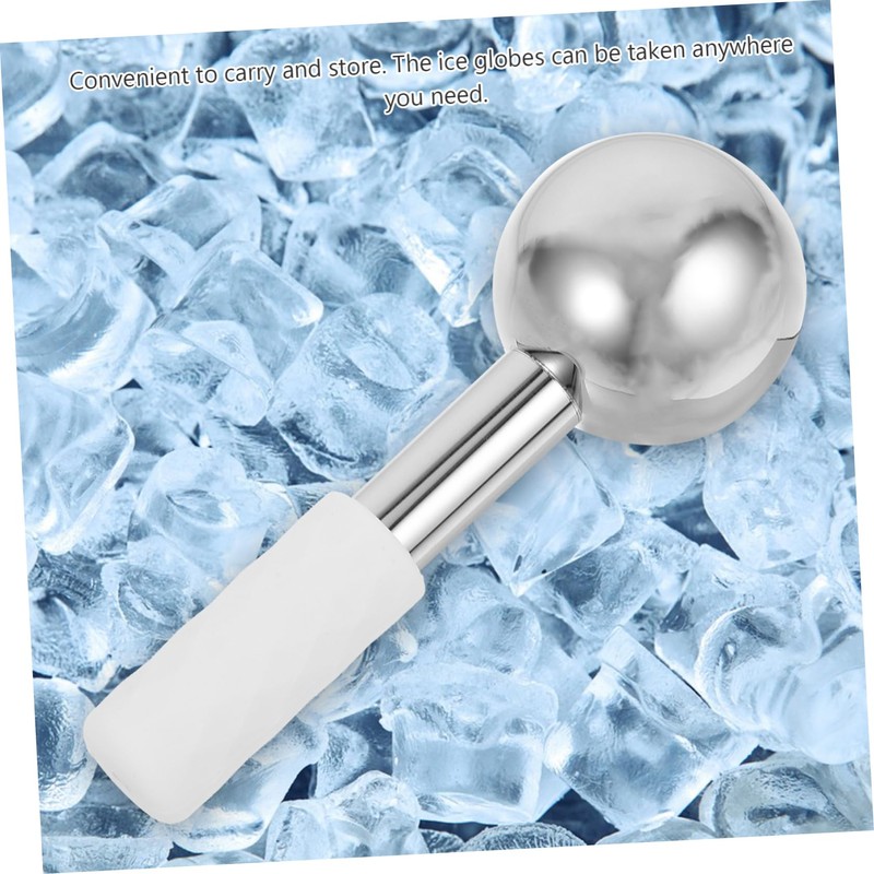Healeved 2pcs Stainless Steel Ice Globes for Face Massage Handheld