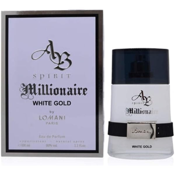 Lomani Spirit Millionaire White Gold Men EDP Spray 3.3 oz