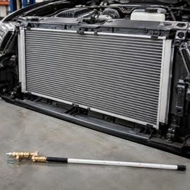 Portable Radiator Cleaning Tool 60CM - Extended Reach High Pressure Cleaner for Automotive Radiator Fins and Engine Maintenance