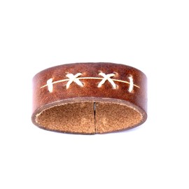 JINBAOSHU 1.5"(38mm-40mm) Belt Loop Keeper Leather Loop Keeper Belt Accessories Replacement Loop Brown