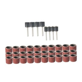DOITOOL Sanding Bands Drum Kit for Nail Drill Bits 80grit Sanding Drum Band Sleeves Sandpaper Set Rotary Tool Accessories