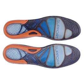 Sidas Unisex Cushioning Gel Support-einlegesohlen Sohlen, Blue/Orange, 37-38 (S ) EU