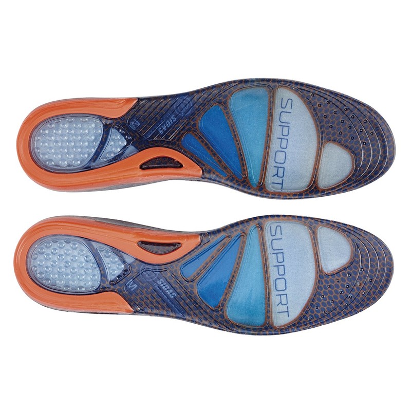 Sidas Unisex Cushioning Gel Support-einlegesohlen Sohlen, Blue/Orange, 37-38 (S )