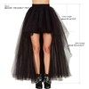Women's Hi-Lo Tutu Tulle Bustle Skirt Petticoat Festival Party Maxi