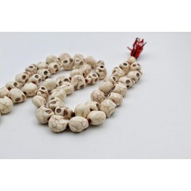 Mund Mala/Skull Mala for Kali Mata Puja Carved Indian Goddess Kali Prayer Mala Diwali Pooja Item Pack Of 1 (Medium)