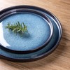 LERATIO Ceramic Dinnerware Sets for 4,Round Reactive Glaze Ceramic Plates