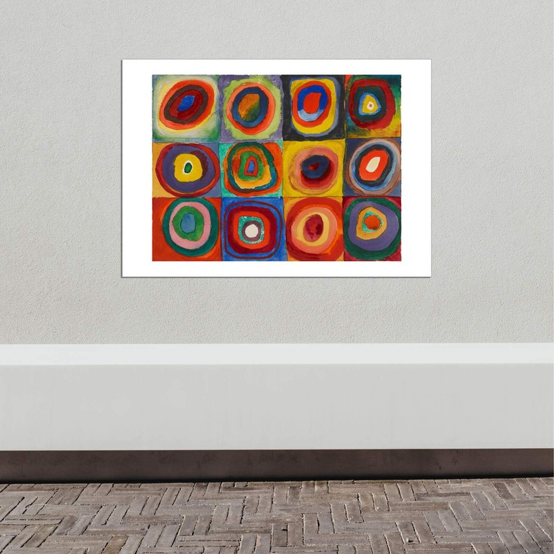 Spiffing Prints Wassily Kandinsky - Squares with Concentric Circles 1913