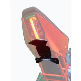 BIKELITEZ Fender Eliminator Fits KTM 2024 RC 390 CLEAR SX turn signal light bar kit Tail Tidy, license plate mount with LED tag light