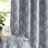 jinchan Blue Printed Curtains 96 Inch Length for Living Room