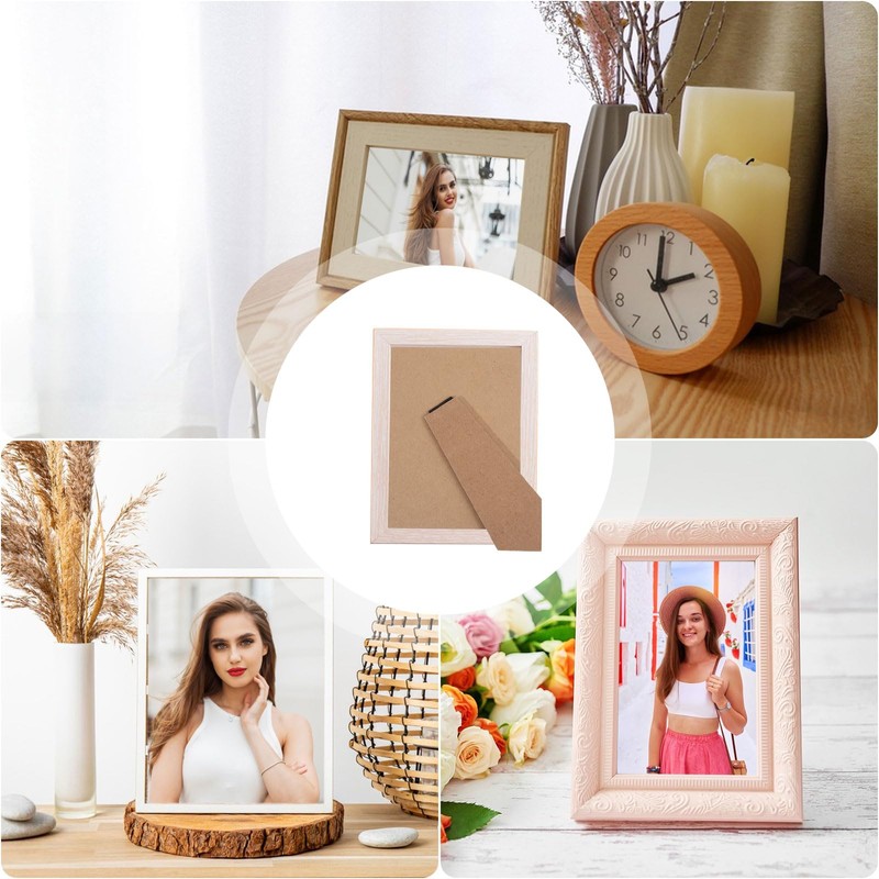 beinkmake 6Pcs Picture Frame Backing Board Easel Back Replacement Self-Adhesive