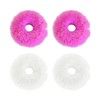 Pack of 4 plush hair rings, cute hair rings, elastic