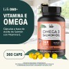 Life 360+ Vitamina E Omega 360 Cápsulas Aceite De Salmón