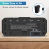 Peakeep Small Digital Alarm Clock Plug in for Bedrooms Bedside,