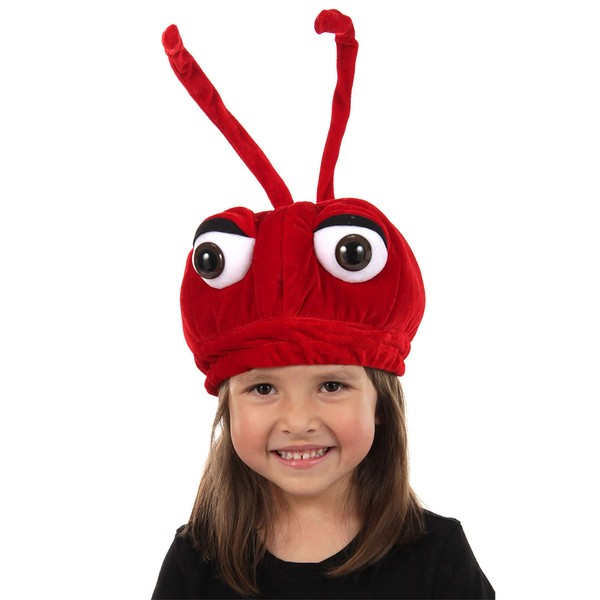 Kids Ant Plush Hat Standard Red