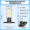 Lustaled 2W Z187 Microwave Bulb,5000K Daylight Vertical Right Microwave Oven