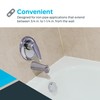 EZ-FLO 15084 Adjustable Diverter Spout, 5-3/8 inch Length, Chrome