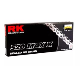 RK 2007-16 Triumph 865 Bonneville  RK MAX-X RX-Ring 120 Link Chain 520 Conv Natural
