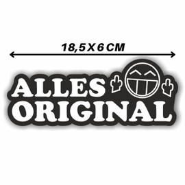 Folien-Zentrum - Alles Original 15 x 6 cm - High-Quality Sticker Car Tuning - OEM & JDM Car Sticker - Funny Stickers for Car - Stickerbomb - Car Sticker - Made in Germany (1)