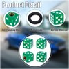 MEAJOO 8PCS Dice Shape Tire Valve Stem Caps, Universal Copper