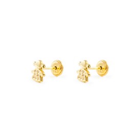 18ct Yellow Gold doll Children's Earrings