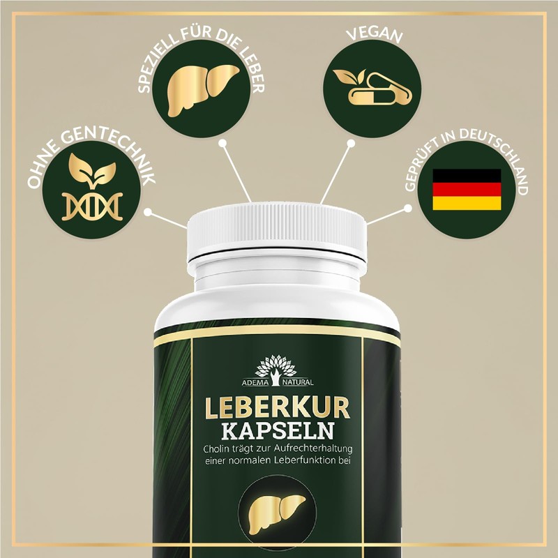 ADEMA NATURAL® Liver Treatment Capsules - High Dose with Choline