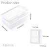 JEPISADI Playing Card Case 6 Pieces, Card Case, Transparent Material
