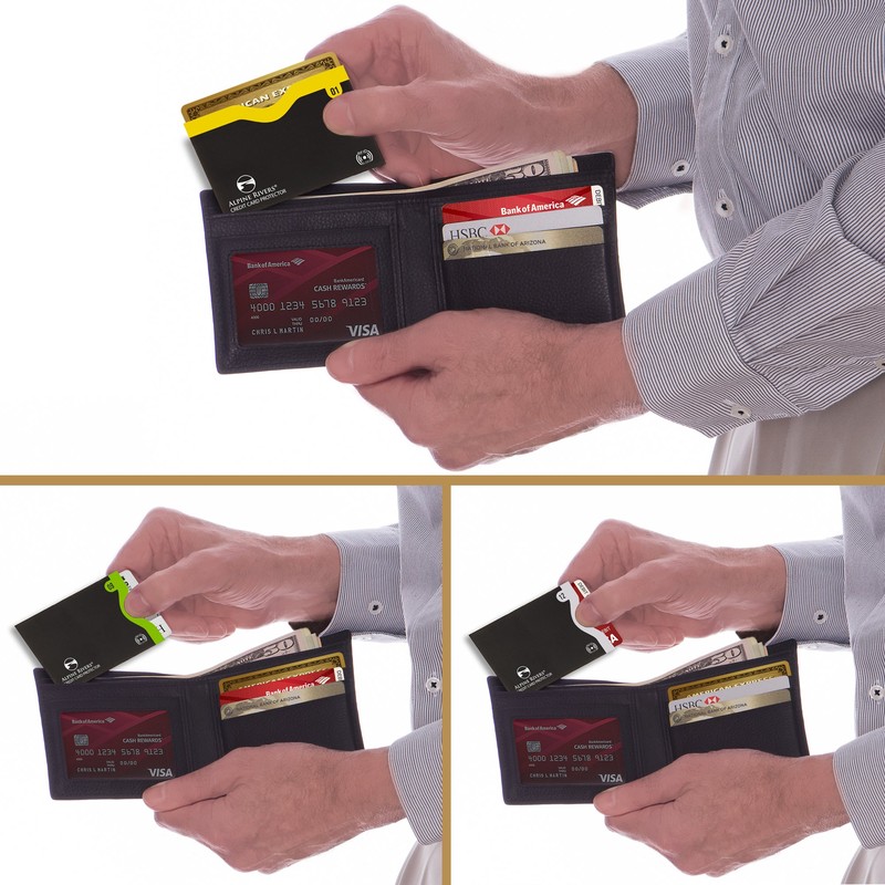 Juego de 18 fundas de bloqueo RFID: 14 soportes para