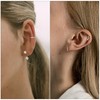 Kakonia 3 Pairs Sterling Silver Stud Hoop Earrings Set for