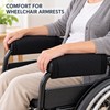2-Piece Lambswool Armrest Cushion Covers for Office Chairs, Wheelchairs and