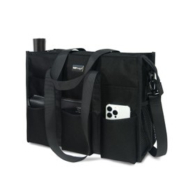 TOPDesign Utility Water Resistant Tote Bag with 22 Exterior & Interior Pockets, Top Zipper Closure & Thick Bottom Support, Perfect Gifts for Working Women, Teachers, Nurses, Accountants