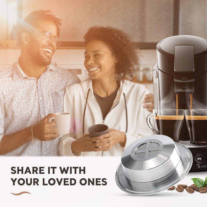 Reusable Coffee Pods Stainless Steel Refillable Capsule Fine Mesh Detachable