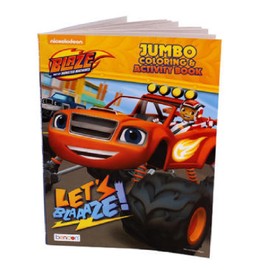 Nickelodeon Blaze and the Monster Machines "Let's Blaze" Jumbo Coloring and Activity Book