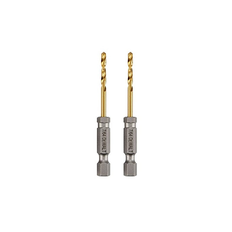 DEWALT 7/64IN TITANIUM NITRIDE COATED DRILL BIT (DD5107)