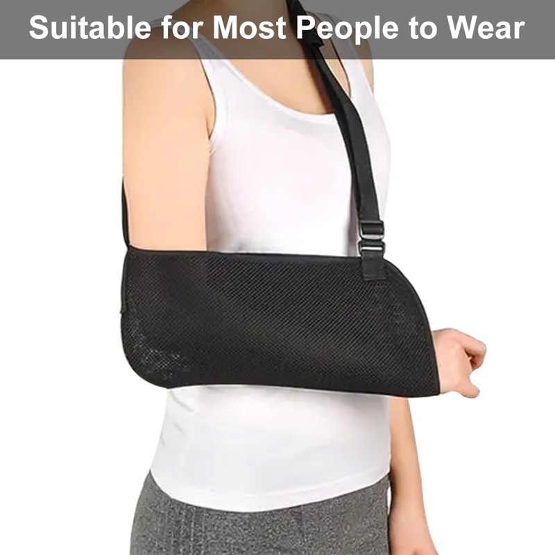 Arm Sling Shoulder, Adjustable Arm Loop with Breathable Mesh, Arm