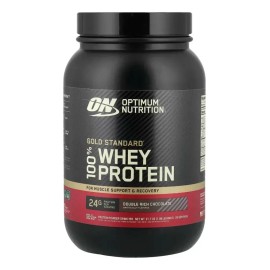 Suplemento en polvo Optimum Nutrition Proteína Gold Standard 100% Whey proteína sabor double rich chocolate en pote de 899gg