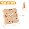 ZONJIE Wood Desk Clock - Silent Non Ticking Silent Clock,