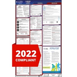 2022 Missouri State and Federal Labor Law Poster (English, MO State) - OSHA Compliant All-in-One Laminated Poster - J. J. Keller & Associates