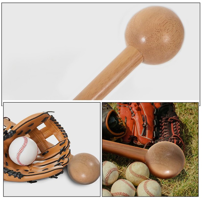 Sosoport 2Pcs Wooden Glove Mallet for Baseball Softball Durable Hammer