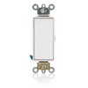 Leviton 5655-2W White Decora Plus Single Pole Rocker Switch, Momentary